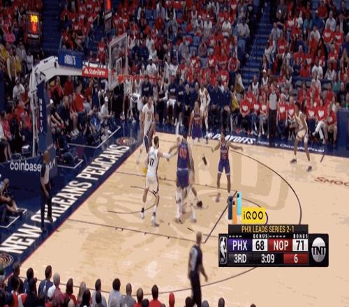 NBA直播：鹈鹕G4击败太阳 大比分2-2扳平 莺歌砍下30分5助