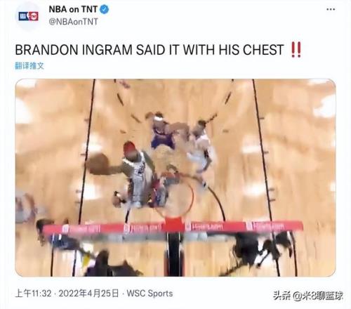 NBA直播：鹈鹕G4击败太阳 大比分2-2扳平 莺歌砍下30分5助
