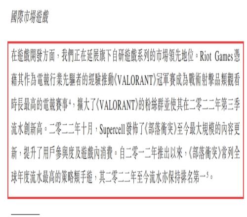 腾讯财报曾多次提及《无畏契约》海外成绩