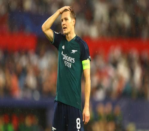 本场替补未登场，阿尔特塔：厄德高最近一直在带着小伤作战