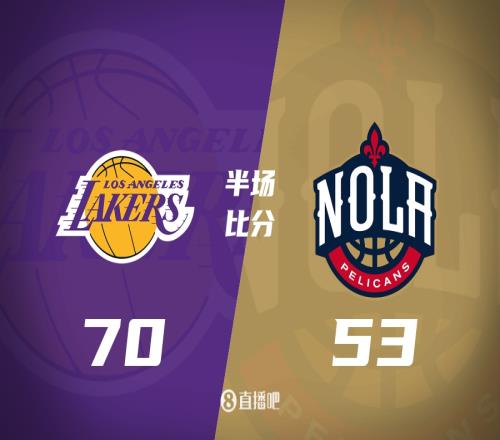 詹姆斯13分6板13助4断引领全队准6人上双湖人半场领先鹈鹕17分