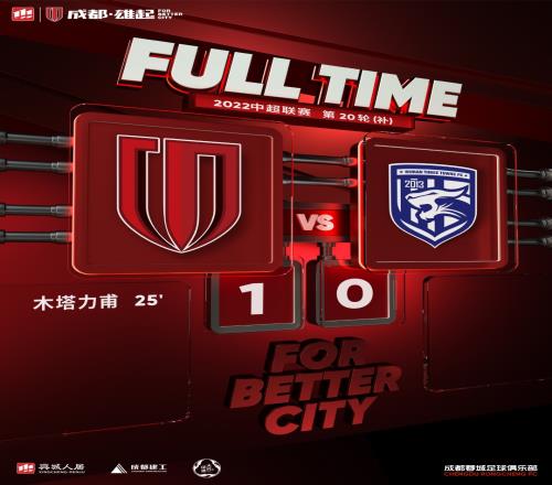 成都蓉城1-0击败领头羊武汉三镇!遇强更强的比赛胜利!