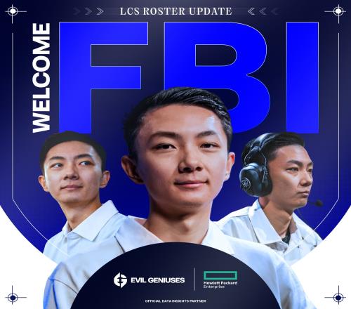 北美EG官宣：前100T下路选手FBI加入，并将作为首发出战