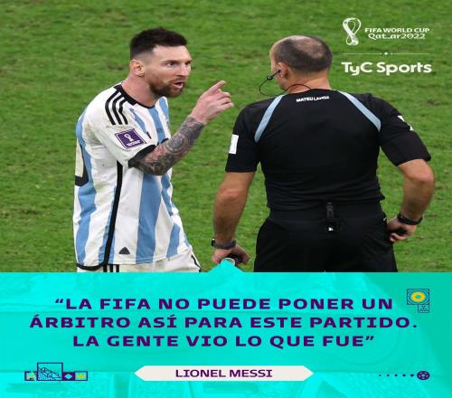 梅西:FIFA不该在这种比赛中安排这样的裁判,他无法胜任这项任务