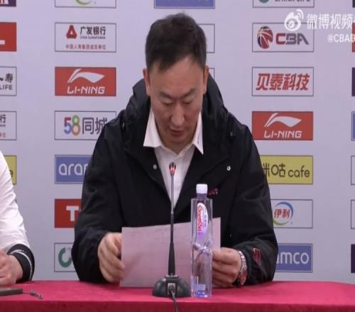 刘维伟:赢球是全队防守和篮板做得好 并限制了对方主要得分点