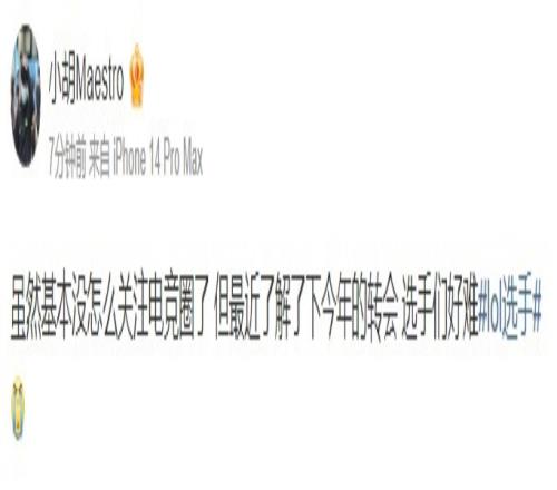 前职业选手Maestro感慨：最近了解了下今年的转会 选手们好难