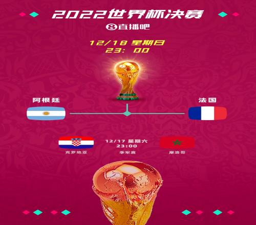 世界杯冠军赔率：法国1.8，阿根廷2.0