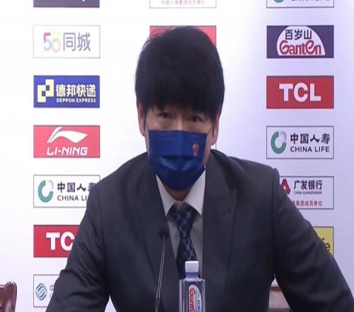 邱彪：老队员做了很好的表率 希望大家释放自己不要有太大压力