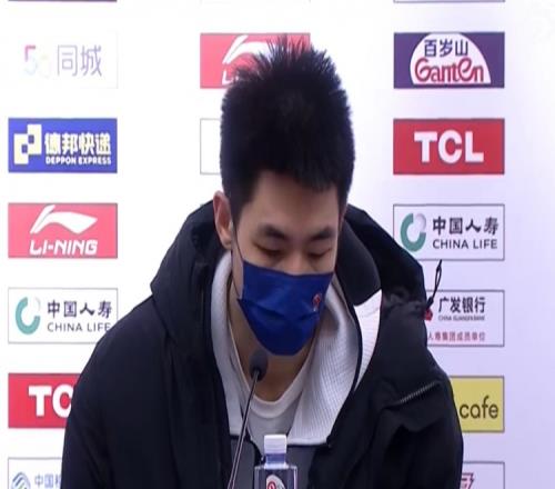 朱俊龙:输球非教练责任而是大家的责任 胡金秋回归需慢慢找状态