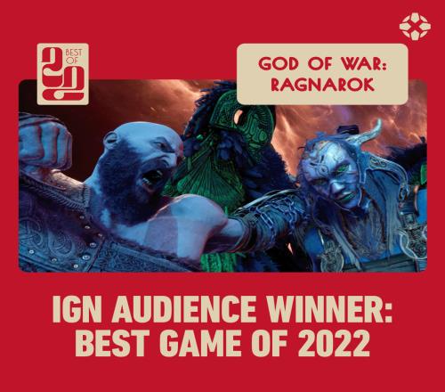 IGN用户票选2022最爱的游戏：战神诸神黄昏击败老头环夺冠