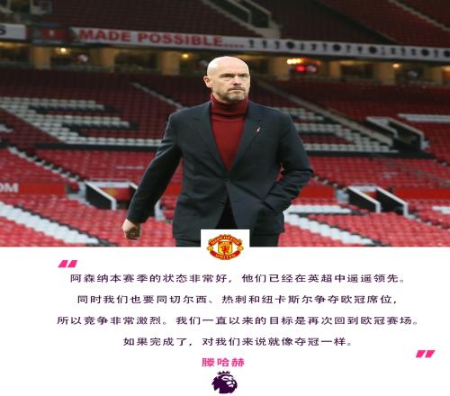 滕哈赫:目标回到欧冠,如果完成了,对我们就像夺冠一样