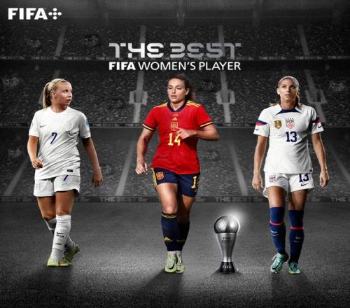 FIFA年度最佳女子球员候选：普特拉斯、米德、摩根