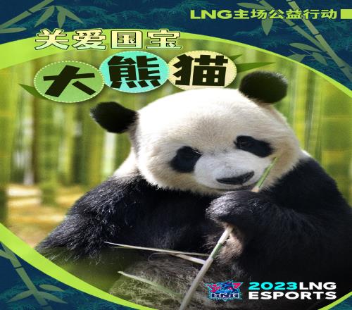LNG官方：将会把对阵AL战队的门票收益捐赠于大熊猫保护中心