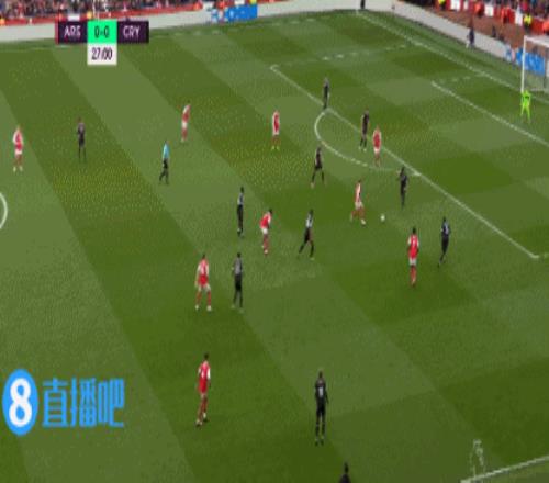 滑跪庆祝！马丁内利霸气抽射为阿森纳破僵！萨卡送助攻