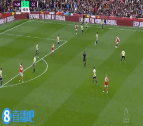 4·1愚人节快乐！厄德高助攻扎卡头球建功，阿森纳4-1领先利兹联！