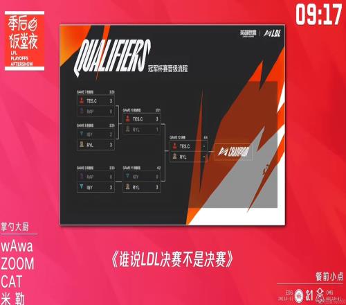 在LDL打复活赛？饭堂餐前小点：《谁说LDL决赛不是决赛》