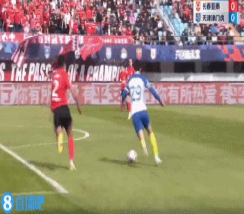 津门虎反客为主!巴顿开场10分钟内切兜射死角破门