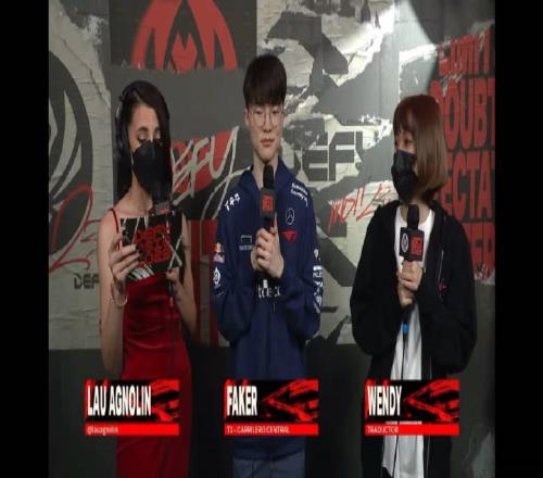 LLA赛后采访Faker：我觉得打游戏很有趣再次和GEN交手很开心