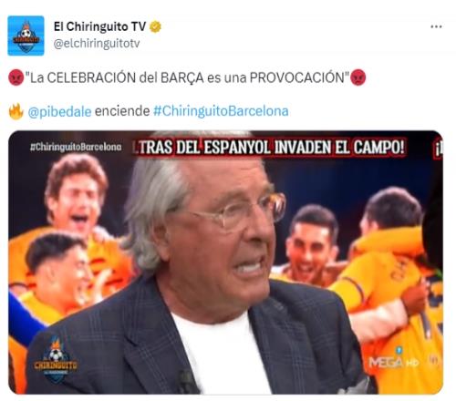 怒了六台嘉宾:巴萨的庆祝是一种挑衅行为!