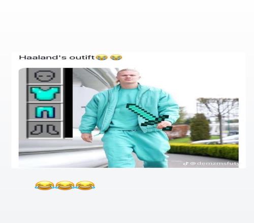 答案揭晓!哈兰德自己玩却不好意思说的游戏是:我的世界
