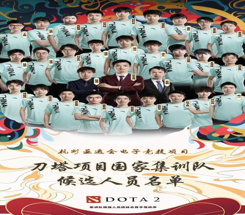 DOTA2亚运集训名单公示：Ame、Maybe等在内Faithbian未入选