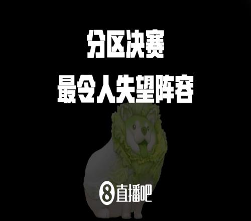 【吧友评选】分区决赛最令人失望阵容你选谁