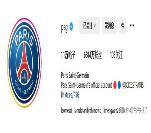 再崩25万！梅西自传出离队后，巴黎ins粉丝数持续下跌！目前剩..