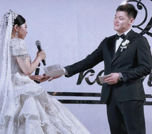 祝贺!山西球员张宁今日和女友举行了婚礼