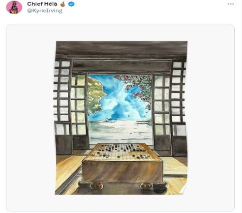 有那意境了!欧文发推晒围棋+风景图