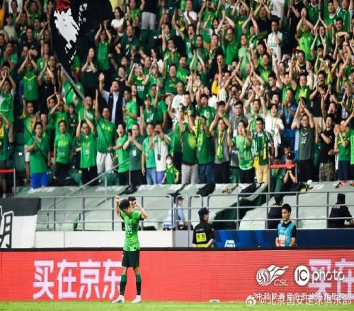 中超第十八轮,北京国安主场20青岛海牛,阿代米、姜祥佑破门