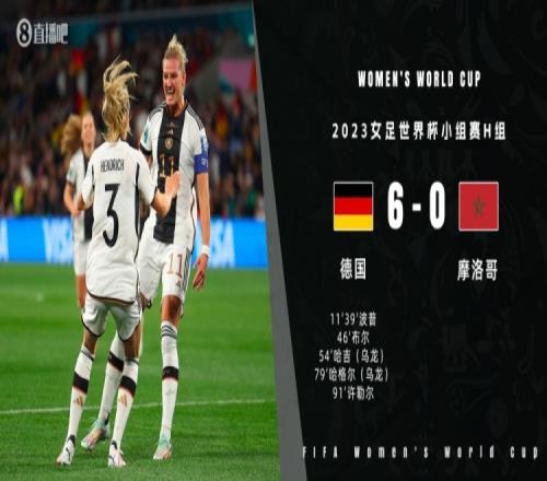 60创本届世界杯最大分差，黄健翔：德国女足比德国男足更德国