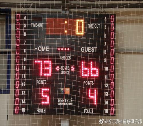 海外训练赛：浙江男篮7366战胜塞尔维亚BCStariBanovci队