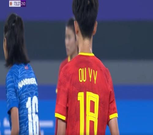 停不下来！欧懿垚头球破门，中国女足120蒙古