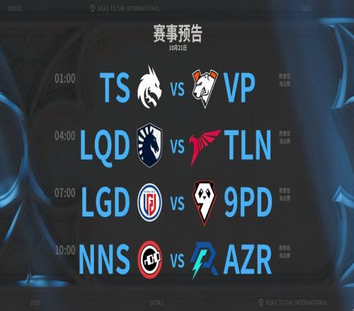 Ti12淘汰赛赛程预告：LGD对9P、AR对nouns，均取胜可保一队前三