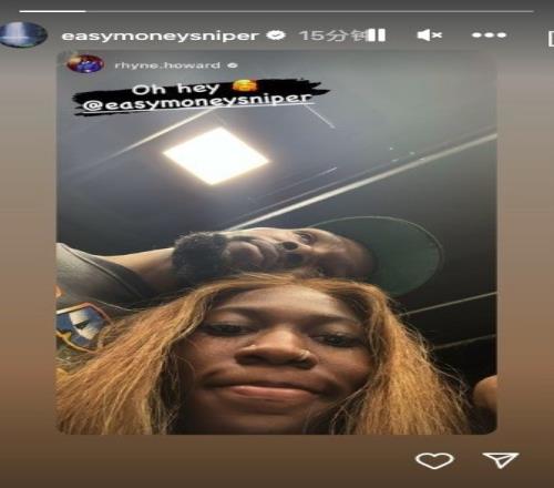 迷妹+1!WNBA球星赖恩霍华德晒与杜兰特合照:哦嘿KD转发