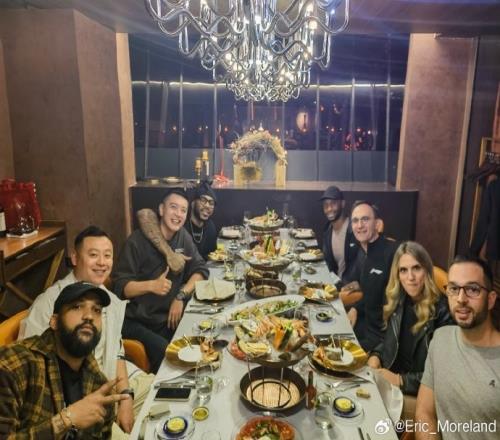 杨鸣请客吃饭!莫兰德:感谢你的晚餐邀请我们都很想念你