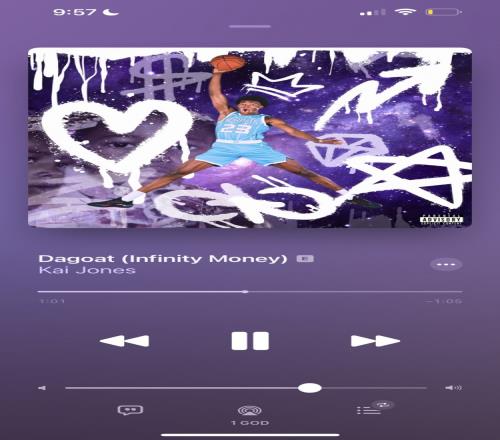 凯琼斯晒新歌《TheGOAT》:可以在iTunes上收听了
