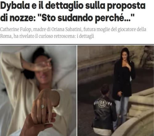 岳母讲述迪巴拉向女儿求婚细节:小魔仙当时汗流浃背