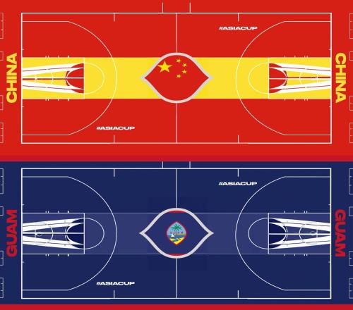 你觉得如何FIBA晒亚洲杯各队地板非官方设计参考NBA季中锦标赛