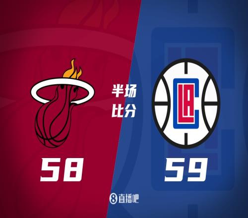 最多落后14分！快船半场反超热火1分！！