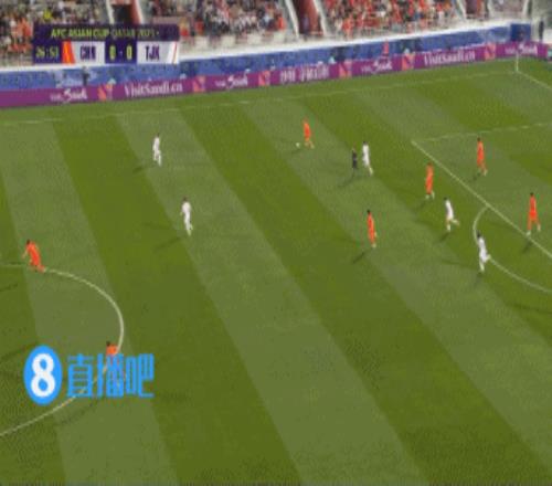 刘彬彬1v2突破成功传中，武磊胸部停球踢空把自己给过了