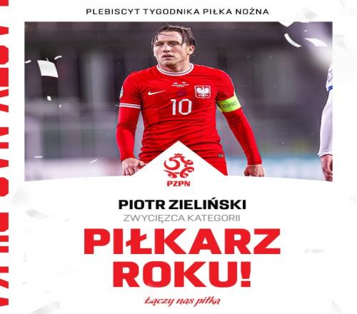 泽林斯基当选2023年波兰足球先生，生涯首次斩获这一奖项