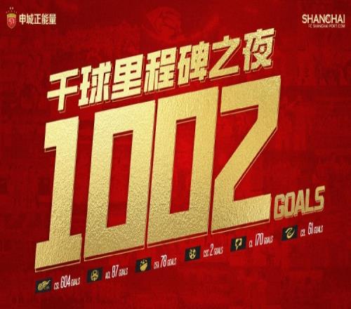 解锁里程碑！武磊第33分钟的进球，是球队建队以来的第1000粒进球