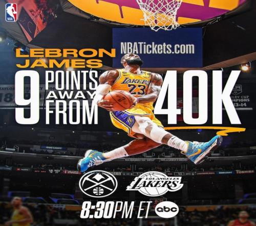 预热！NBA官方晒特制海报与詹姆斯赛前训练视频