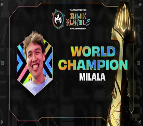 云顶S10世界赛北美选手milala夺冠,中国选手分列二三四名