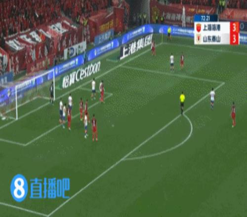 武球王发威!武磊头球破门6轮7球,海港连追3球43反超泰山