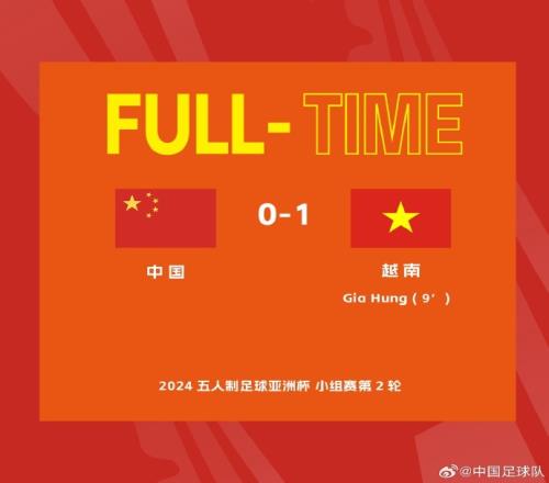 2024五人制亚洲杯小组赛A组第二轮，中国队01越南队