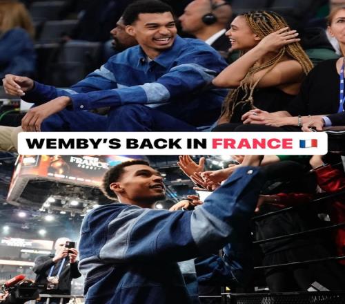 文班现身法国联赛观看弟弟奥斯卡比赛引起球迷热烈欢呼！