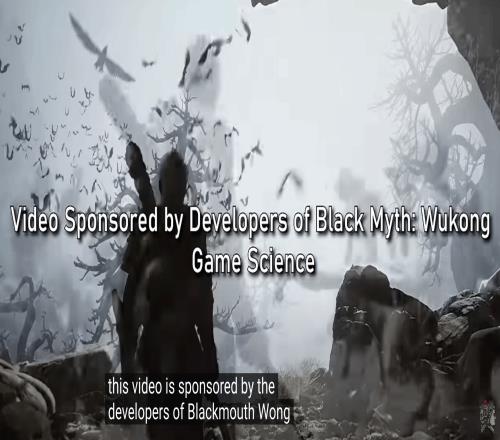 开发商游戏科学赞助油管博主：进行《黑神话悟空》游戏海外宣发