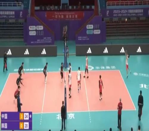 中国男排4比0再胜韩国男排,热身赛三杀韩国&三场比赛只输一局